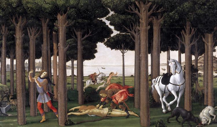 Sandro Botticelli Novella di Nastagio degli onesti (mk36) china oil painting image